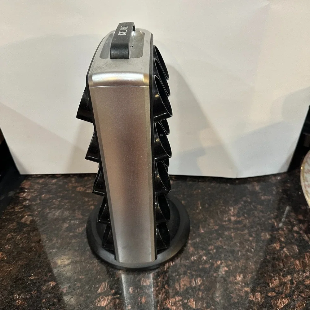 Keurig KCC 30 K Cup Carousel 30 Pod Holder Spinner Coffee Organizer Silver Black